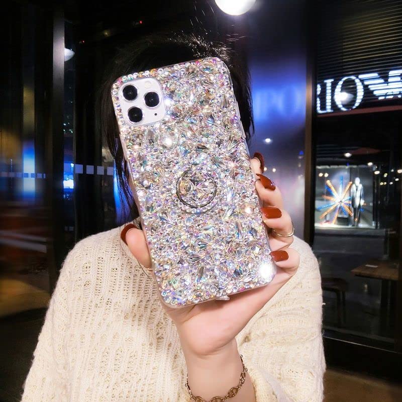 Luxury Crystal Rhinestone Bling Case for Samsung Galaxy Note 20 Ultra - Diamond Glitter Protective Cover with Ring Holder & Kickstand | Sparkle Shiny Gemstone Phone Case for Women, Girls & Teens | Perfect for Parties, Weddings & Special Occasions