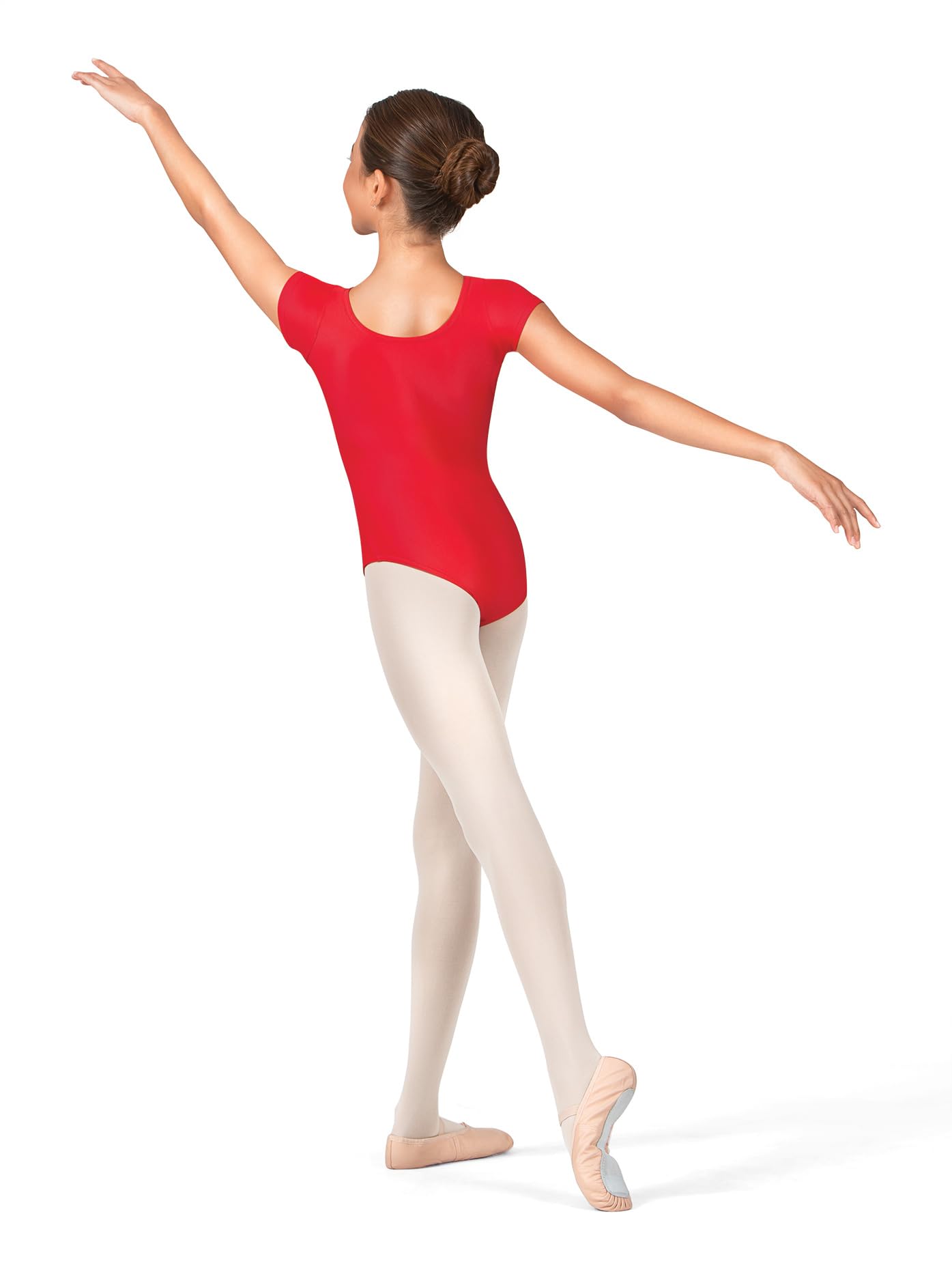 Girls Dance Leotard Short Sleeve - Ballet Gymnastics Leotards for Kids - Perfect for Ballet Class, Dance Practice & Performance