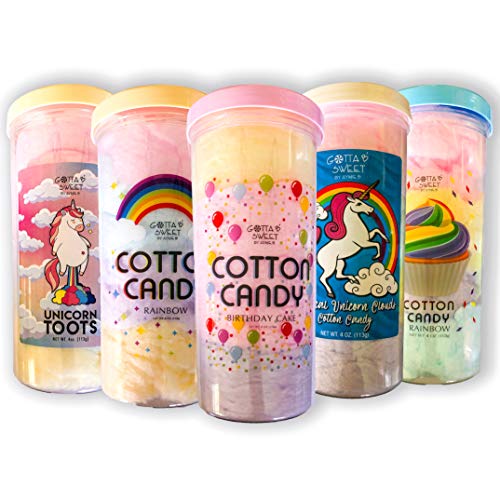 Gotta B' Sweet Cotton Candy (Unicorn Toots) - Fluffy Pink & Blue Candy for Parties, Birthdays & Festivals - Perfect for Kids, Events & Dessert Tables