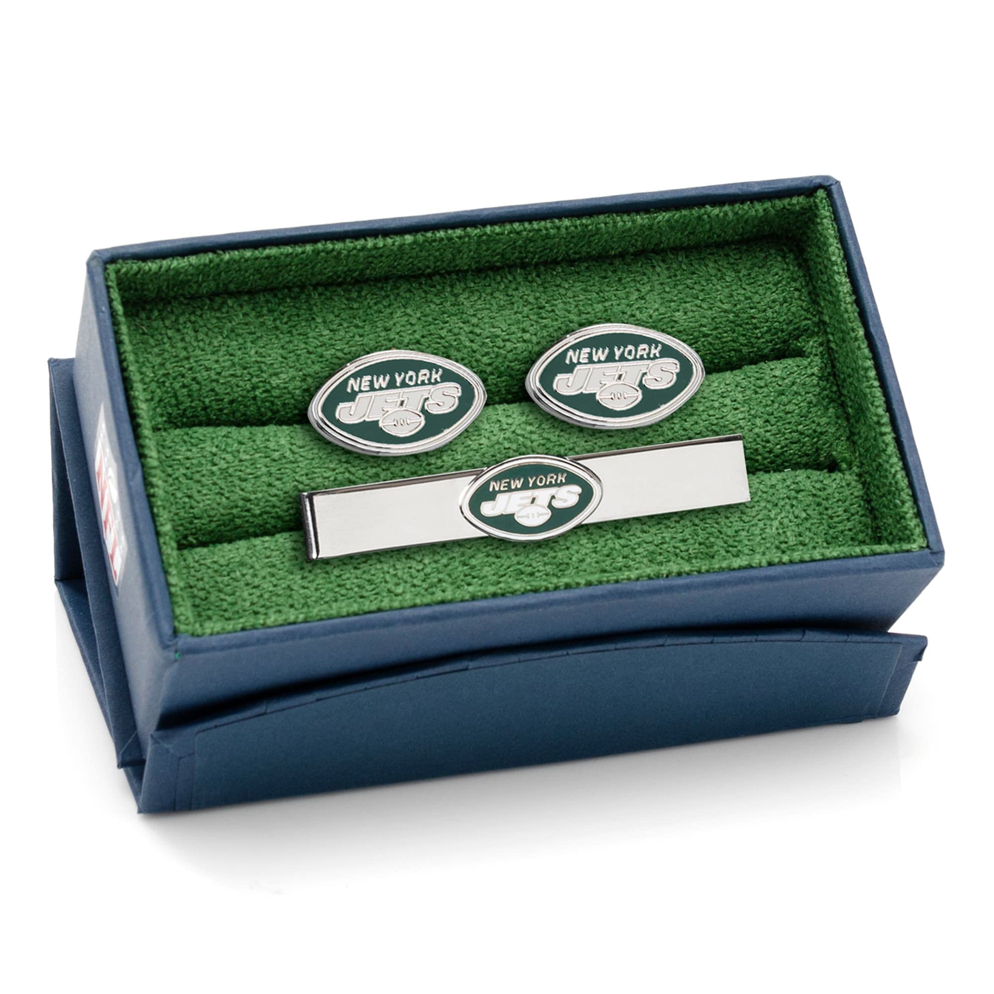 NFL Cufflinks and Tie Bar Set - Premium Football Gifts for Men - Perfect for Weddings, Business Meetings & Game Day Outfits