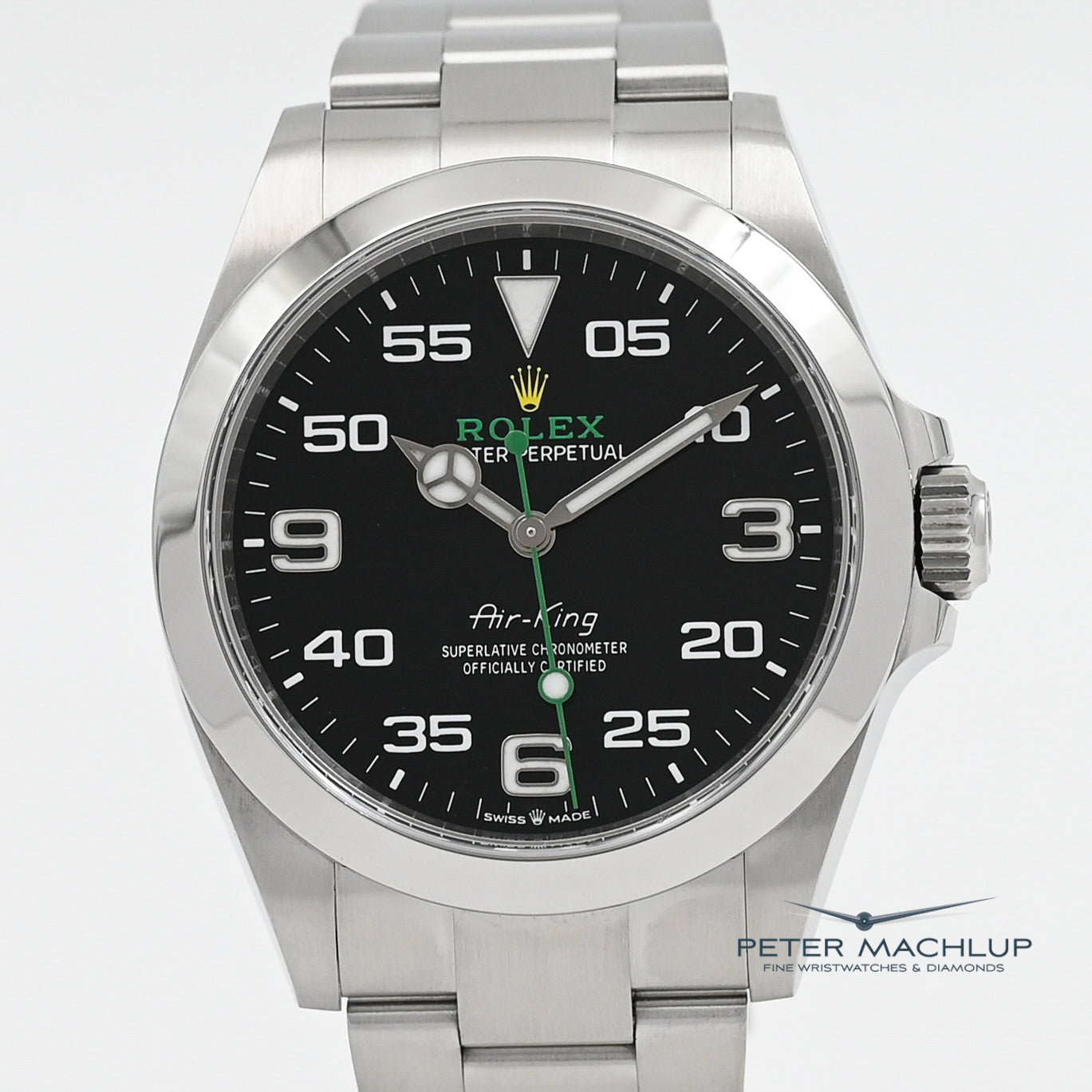 Rolex Air-King 40mm Stainless Steel Watch 2024 Model - Luxury Men's Timepiece for Business & Formal Occasions
