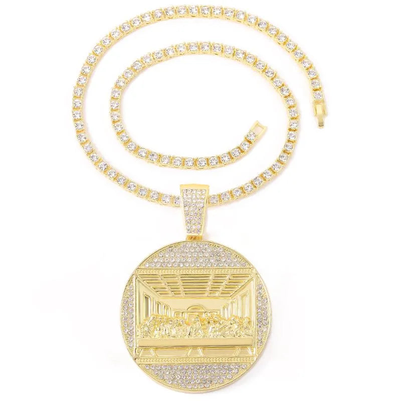 22K Gold Plated Moissanite Cuban Link Chain Necklace for Men & Women - Perfect for Gifting, Parties, and Everyday Luxury