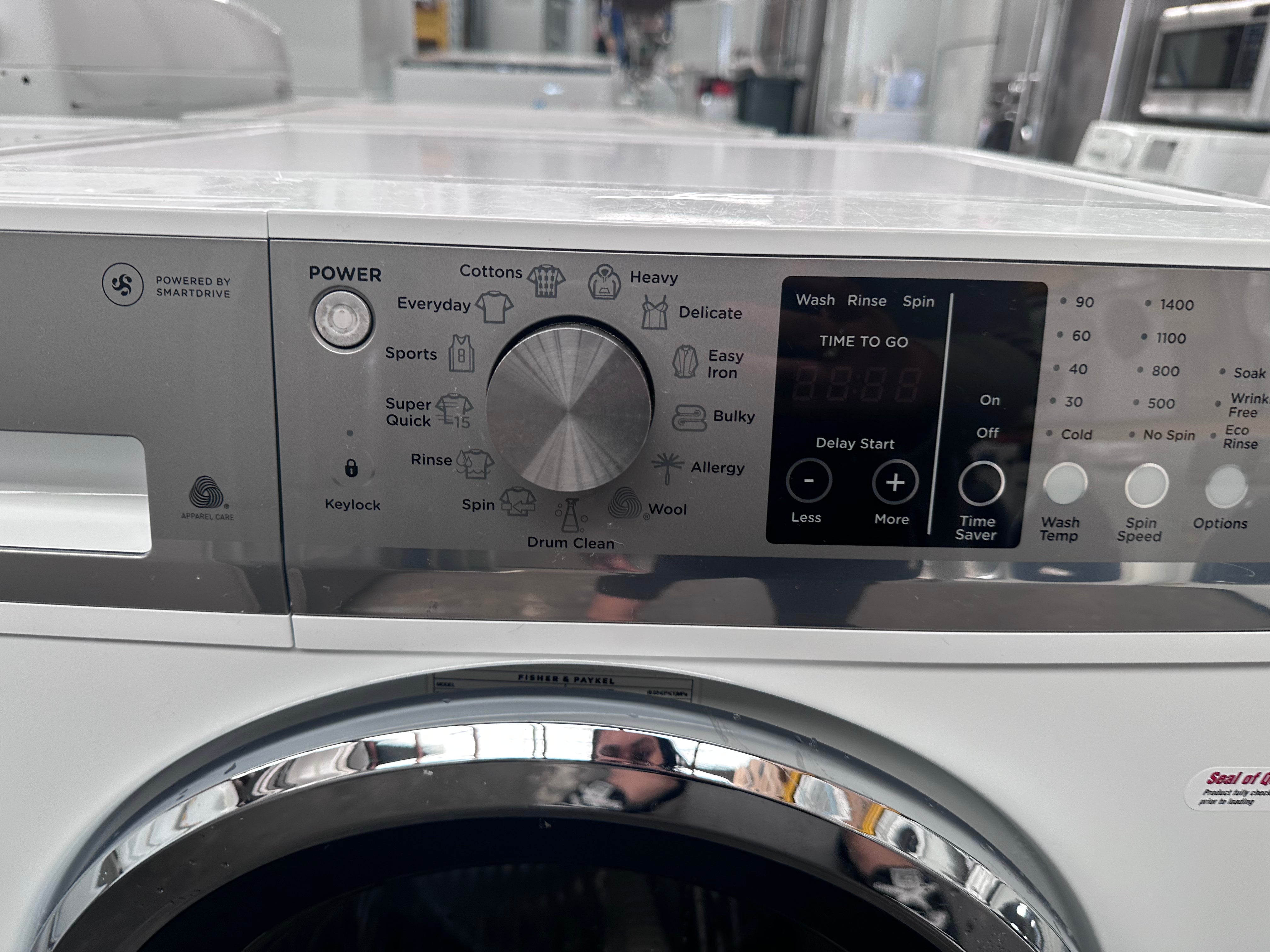 Refurbished Fisher & Paykel FabricSmart 8.5kg Front Load Washing Machine - Energy Efficient, Quiet Operation for Apartments & Small Homes