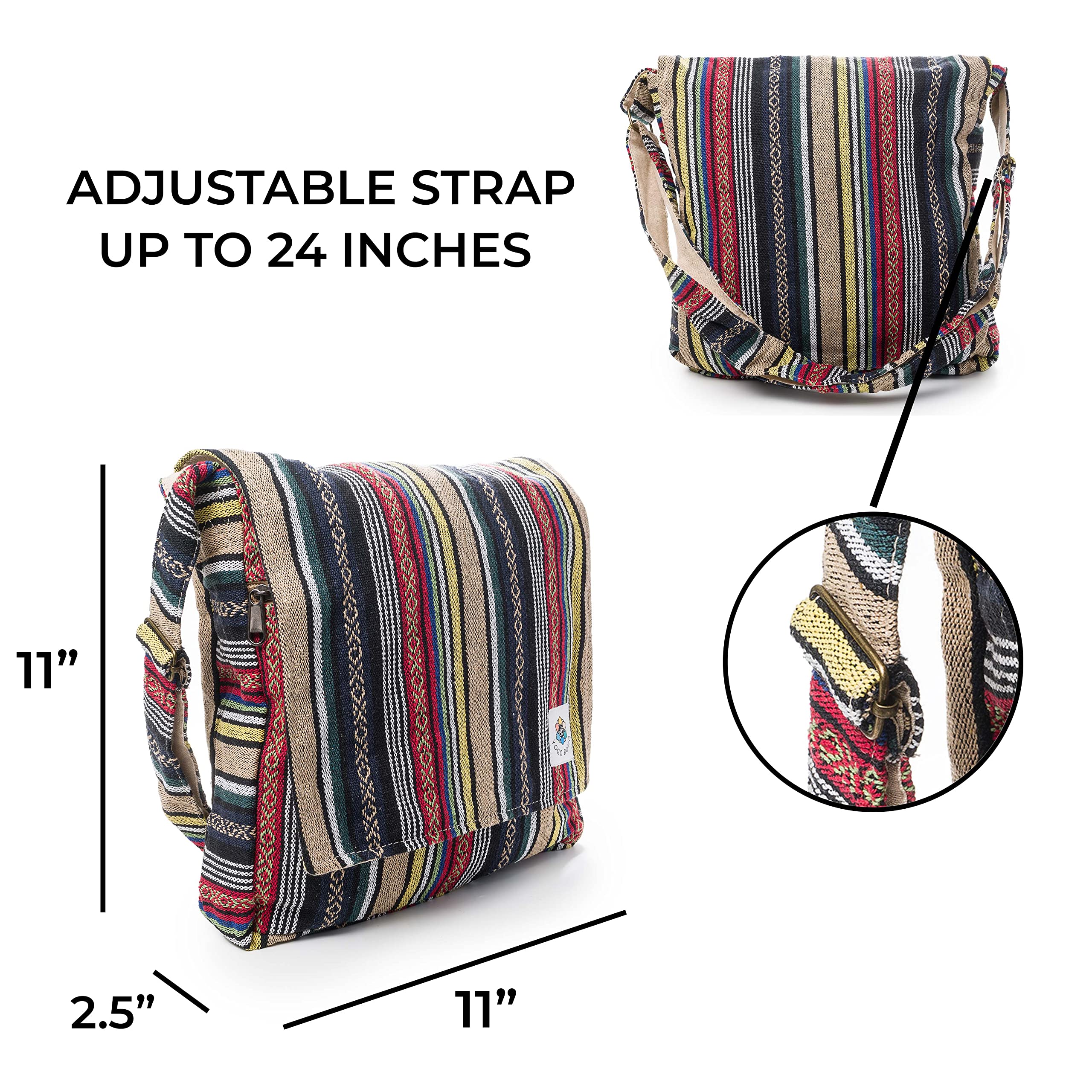 Stylish Unisex Crossbody Messenger Bag - Lightweight Canvas Shoulder Bag with Multiple Compartments for Men & Women | Perfect for Travel, Work, Beach & Everyday Use