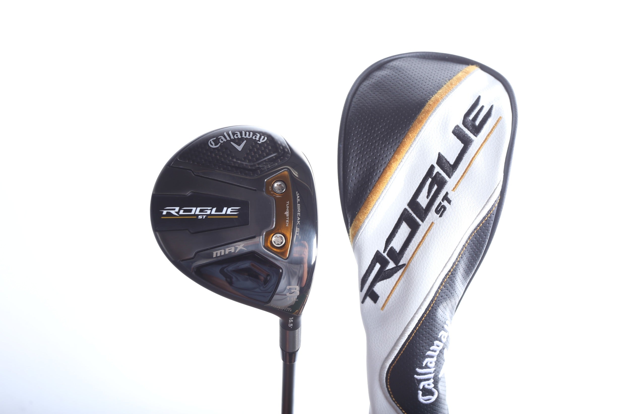Used Callaway Rogue ST MAX 3HL Fairway Wood - Right Handed 16.5° Extra Stiff Flex Golf Club for Men | Perfect for Long Fairway Shots & Tee Box Drives