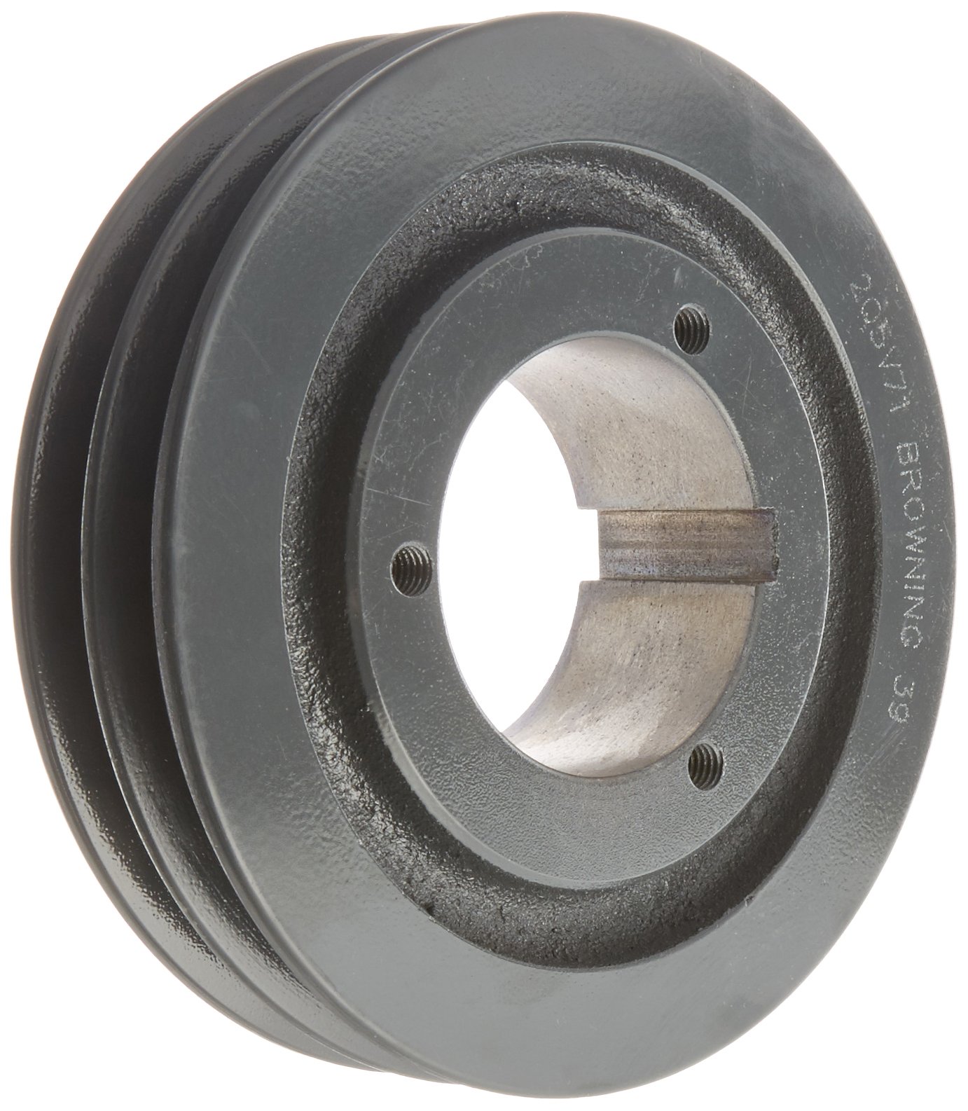 2Q5V71 Split Taper Sheave - Cast Iron 2 Groove 5V Belt Pulley with Q1 Bushing | Perfect for Industrial Machinery, HVAC Systems & Power Transmission Applications