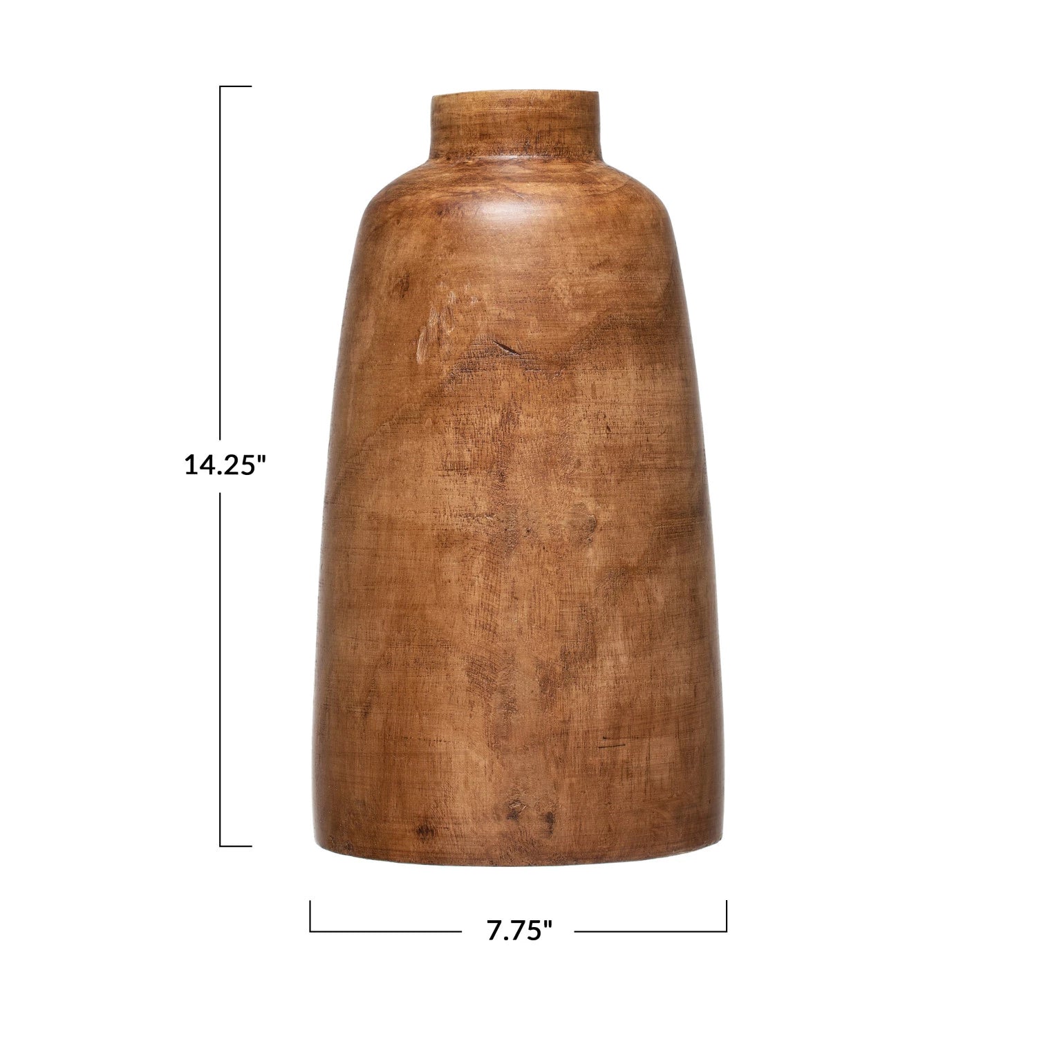 Handmade Paulownia Wood Vase - Natural Eco-Friendly Home Decor for Flowers & Centerpieces | Perfect for Farmhouse, Boho & Wedding Decor