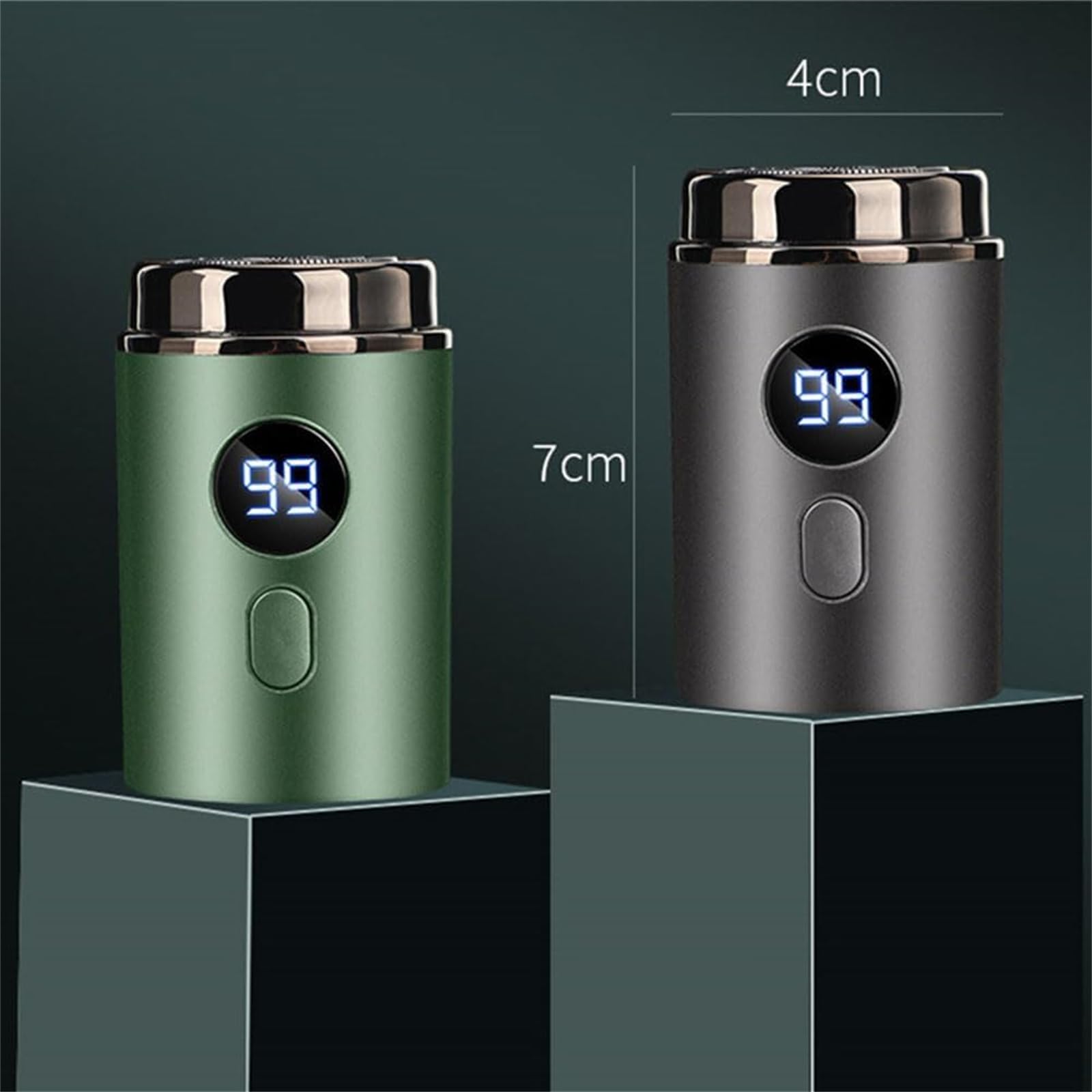 Doonai Mini Portable Electric Shaver for Men - 2025 Upgrade USB Rechargeable Waterproof Beard Trimmer with Digital Display - Perfect for Travel, Gym & Business Trips