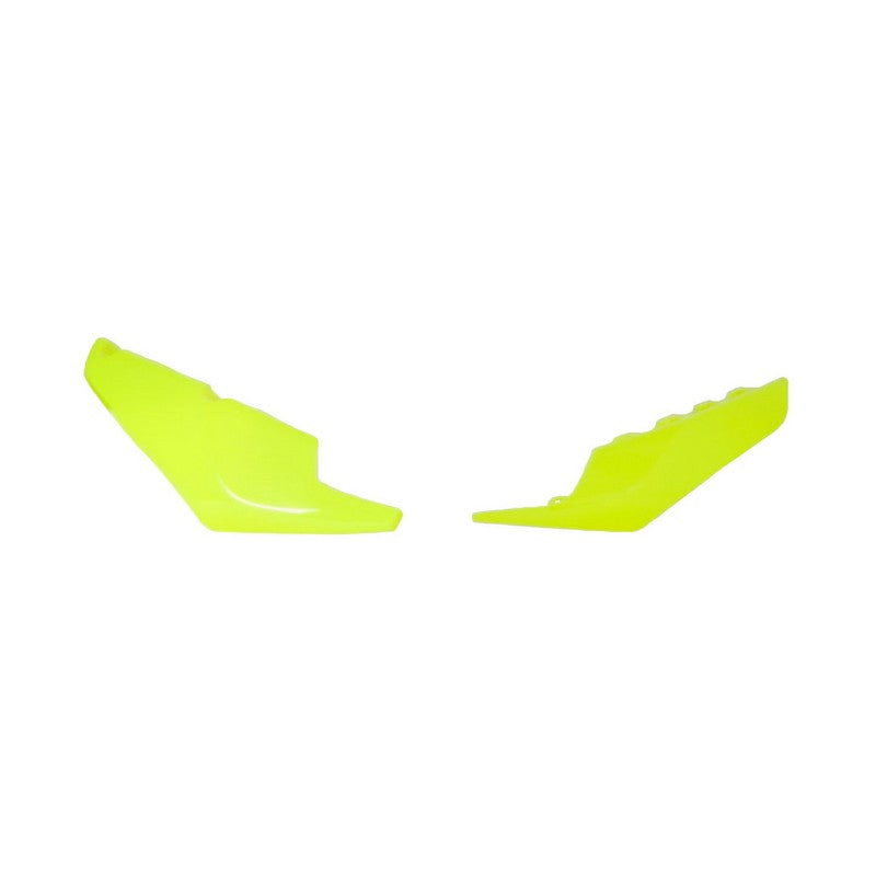 **HUSQVARNA TC125 TC250 FC250 FC350 FC450 FX350 FX450 FS450 TX300 Side Panels 2019-2021 Fluro Yellow - Durable Replacement Parts for Off-Road & Motocross Racing**