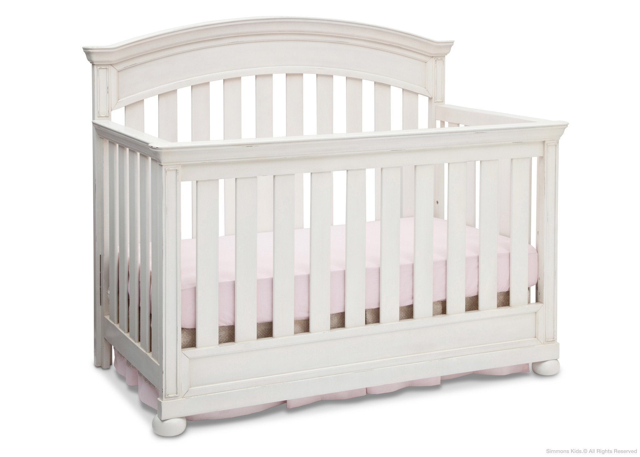Castille Crib 'N' More - Convertible Baby Crib with 3-in-1 Design for Nursery, Toddler Bed & Daybed - Perfect for Newborns to Kids | Safe & Stylish Nursery Furniture for Modern Homes