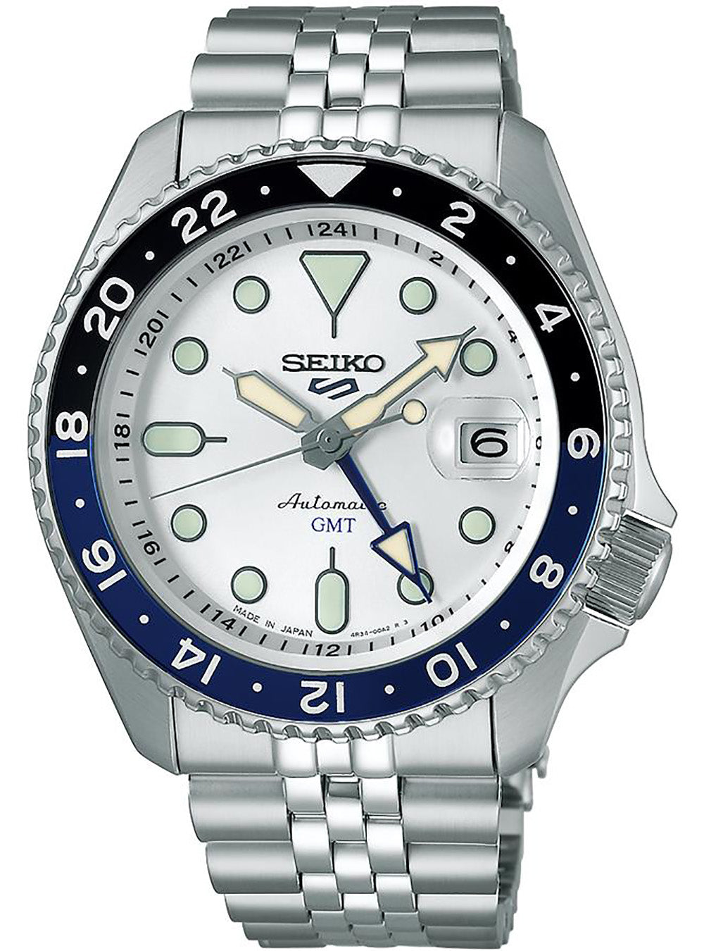 SEIKO 5 Sports Automatic GMT Watch - SKX Series SBSC017 / SSK033 - Made in Japan JDM - Perfect for Travel, Business & Everyday Wear