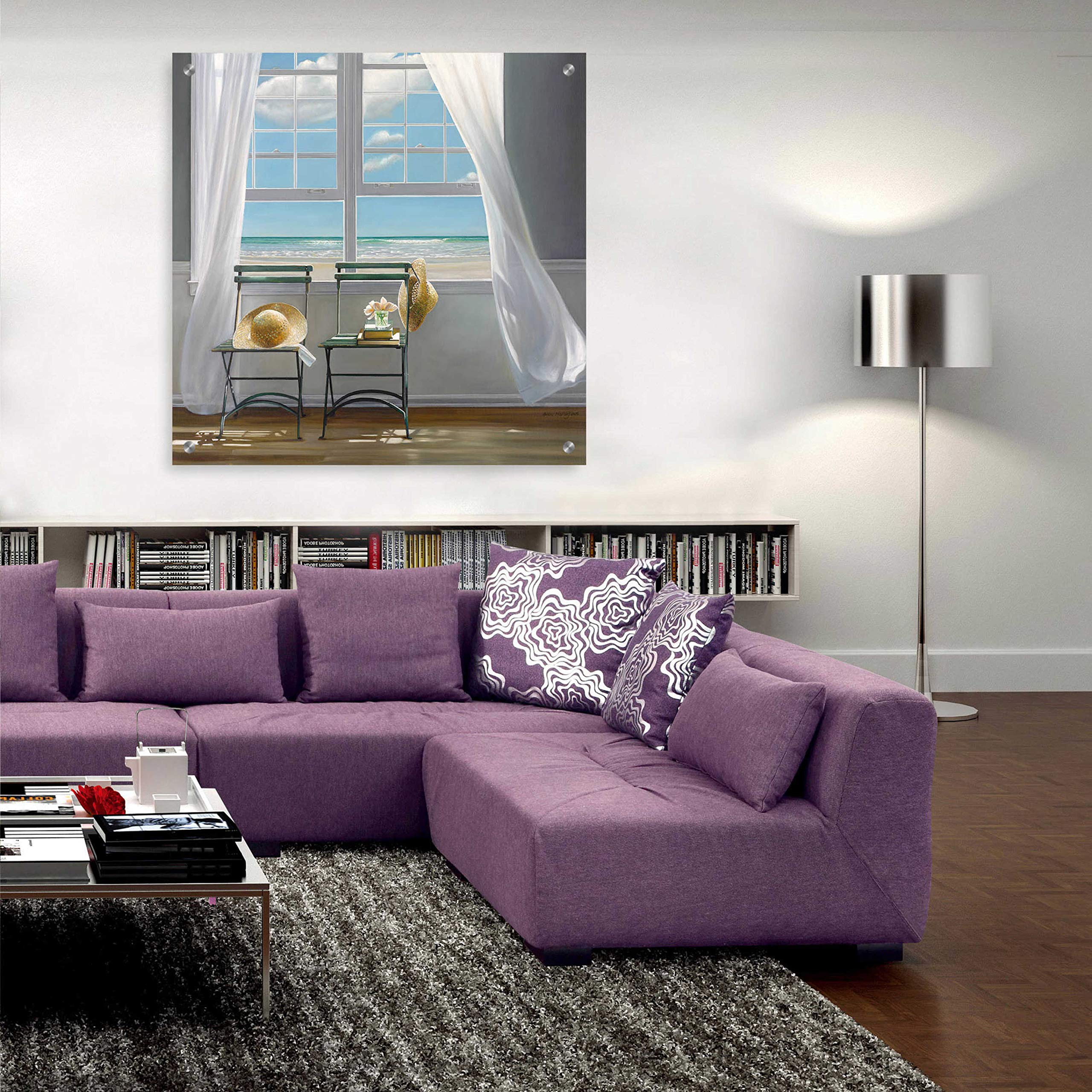 Karen Hollingsworth 'Slow Motion' Epic Graffiti Acrylic Wall Art Painting - 36x36 Inches Modern Canvas Art for Living Room, Bedroom & Office Decor