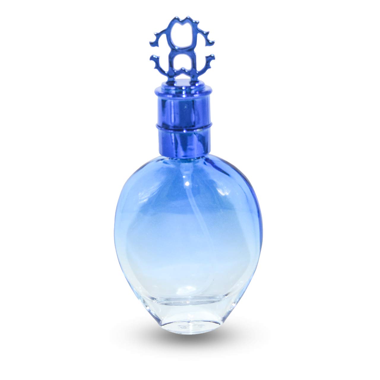 30ml Blue Refillable Glass Bottle with Spray Pump & Cap - Perfect for DIY Perfume, Essential Oils, Blends, Rose Water - Ideal for Home, Travel & Gift Giving