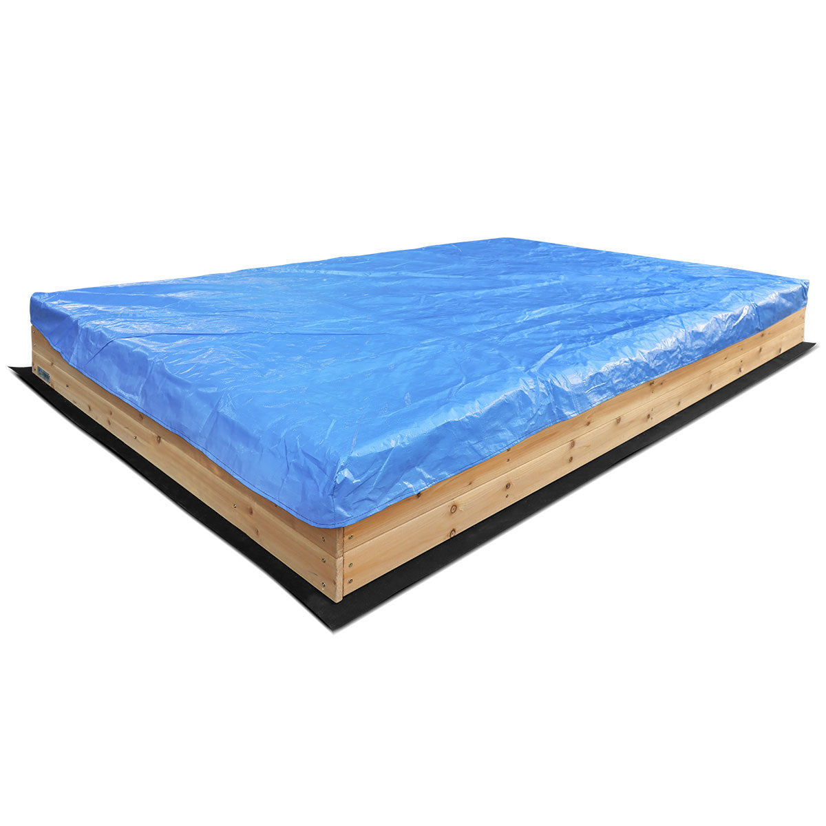 Durable Wooden Sandbox with Cover - Outdoor Kids Sandpit for Backyard Play & Garden Fun - Perfect for Toddlers & Children's Playtime