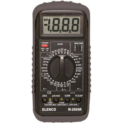 Elenco 3.5 Digit Digital Multimeter Kit with Soldering - DIY Electronics Testing Tool for Home, School, and Professional Electrical Projects