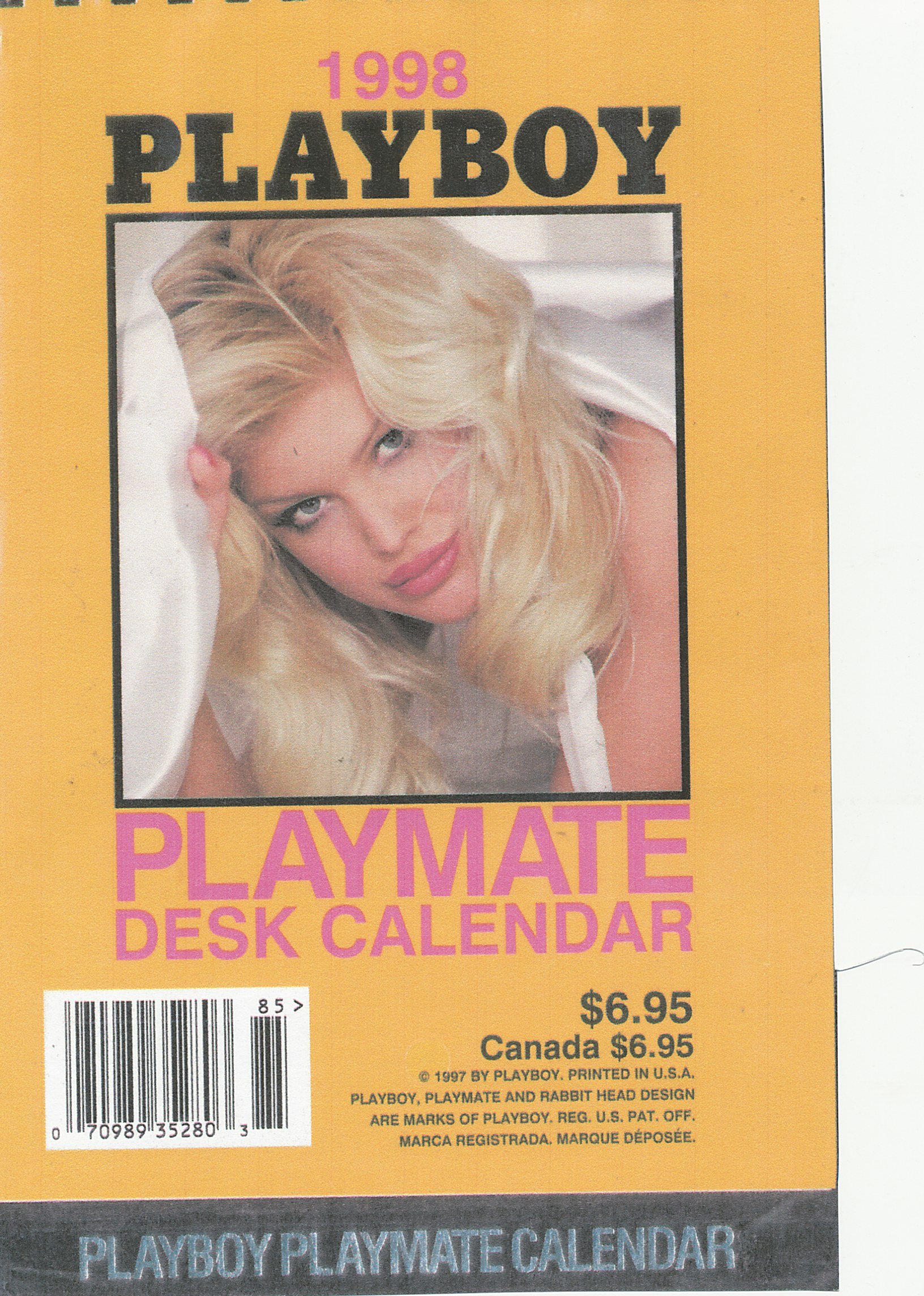 1998 Playboy Playmate Wall Calendar - Vintage Collectible for Office Decor