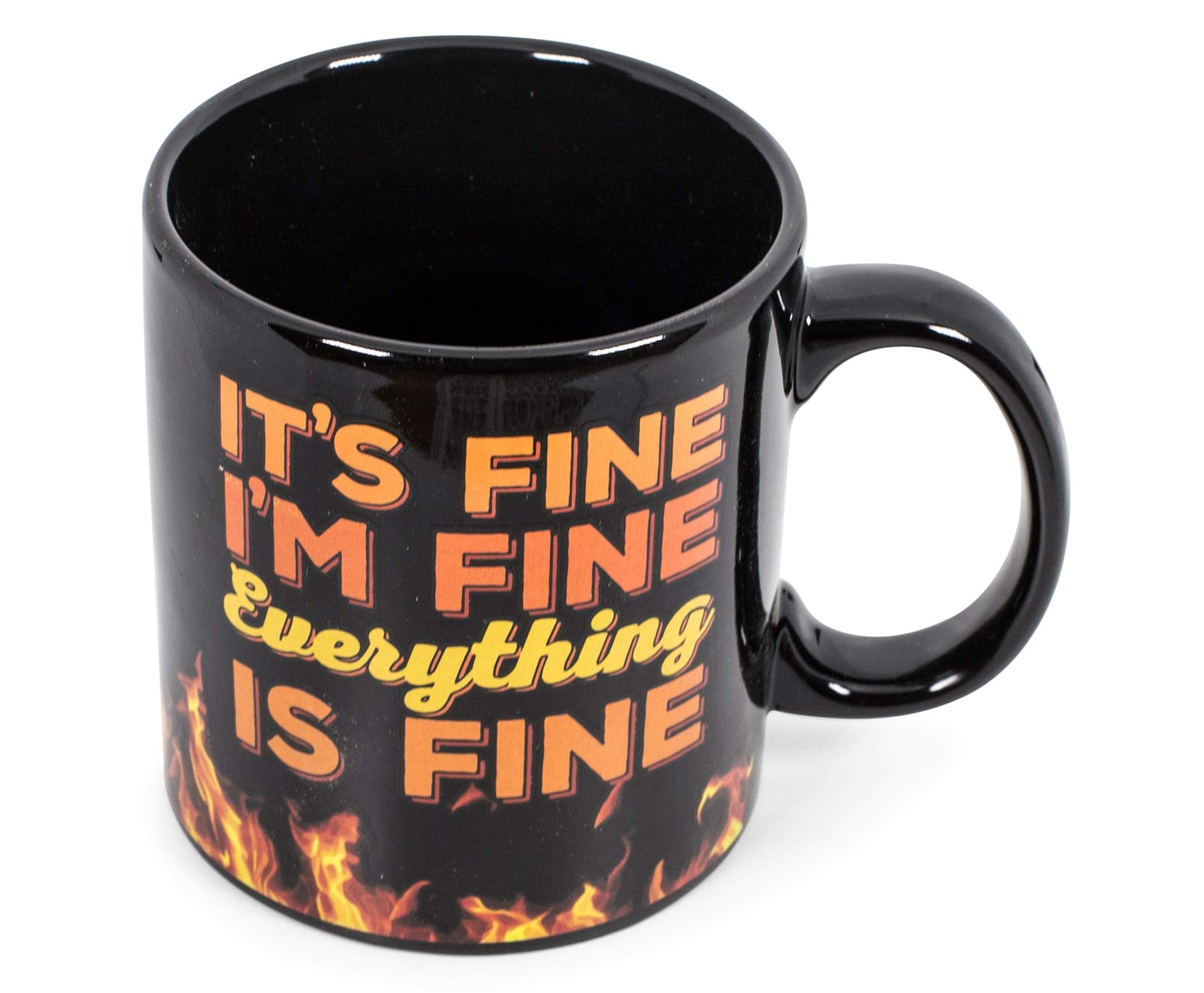 Funny 20-Oz Ceramic Coffee Mug - 'It's Fine I'm Fine Everything Is Fine' Oversized Large Cup for Tea, Hot & Cold Drinks - Perfect for Office, Home & Gifts
