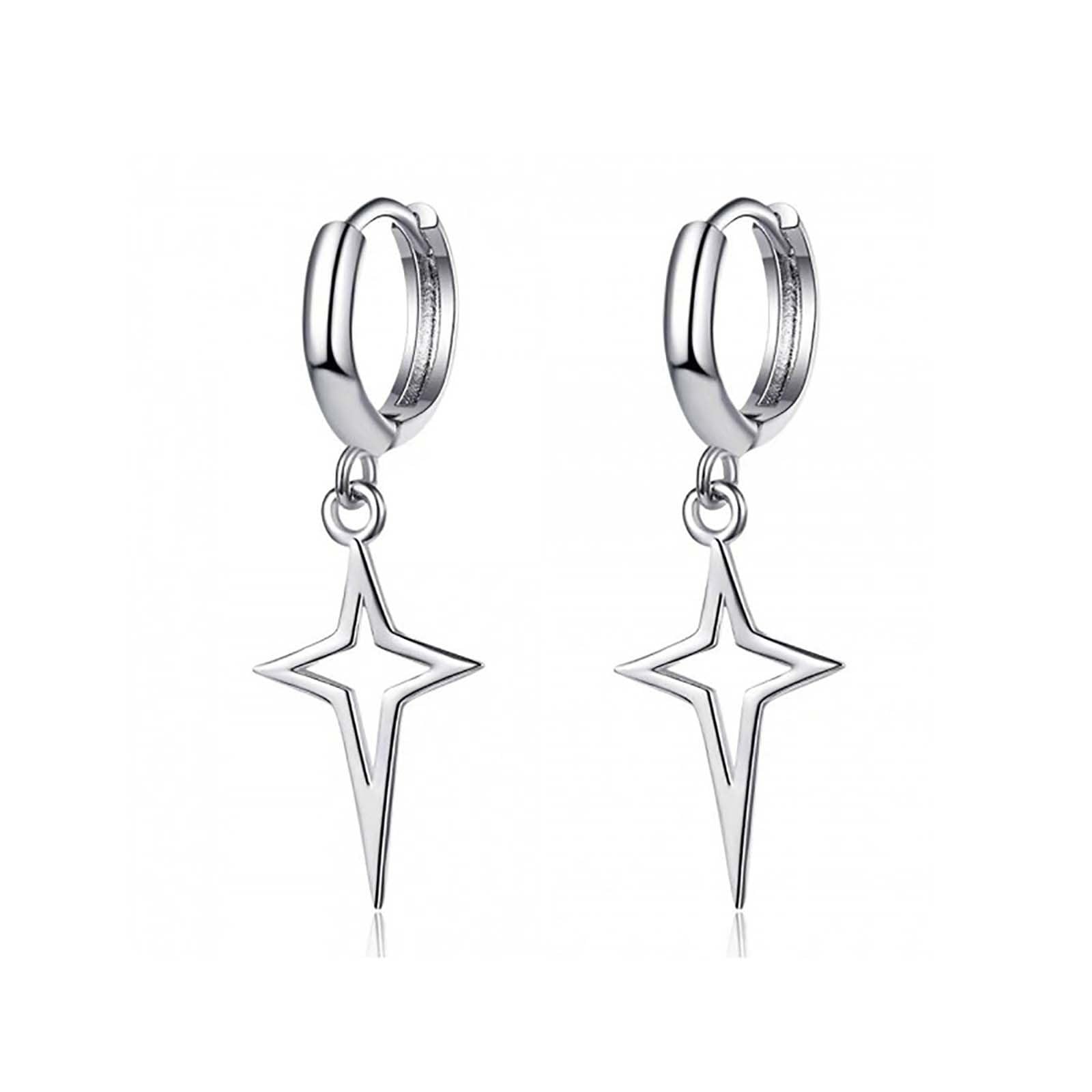 Hypoallergenic Silver & Gold Dangle Stud Earrings for Women - Cute Fashion Jewelry with Inspirational Design - Perfect for Everyday Wear, Parties & Gifts