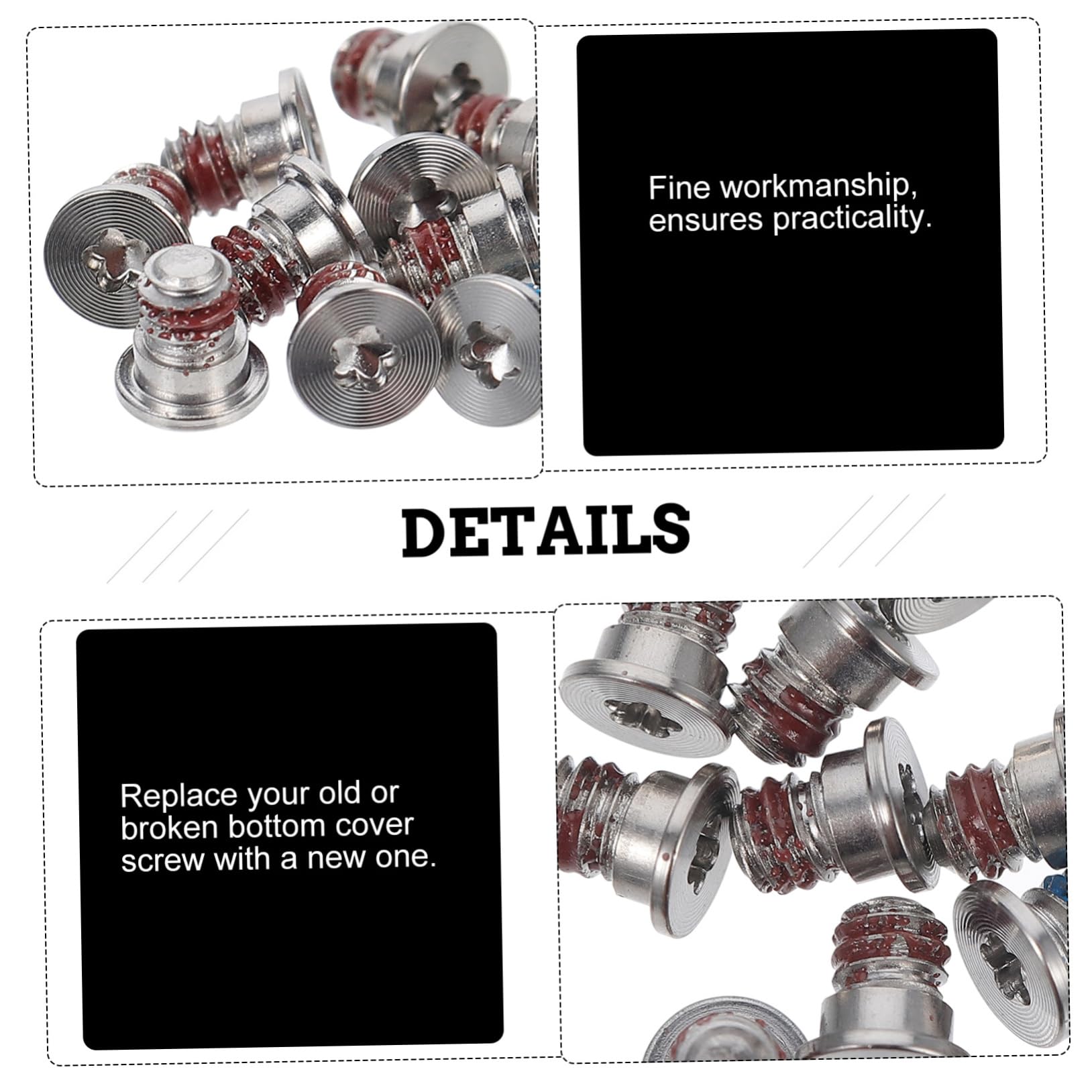 Gatuida Laptop Bottom Case Screw Set - 1 Pack Replacement Alloy Screws for Notebook Computer Repair & Maintenance | Perfect for DIY Laptop Bottom Cover Fixing & Hardware Upgrades