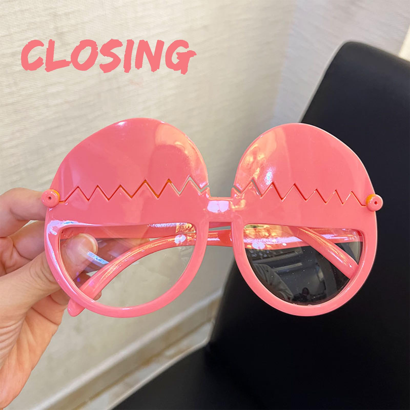2Pcs Funny Plastic Party Glasses - Costume Accessories for Birthday, Halloween & Themed Parties - Perfect for Dress Up, Photo Props & Party Favors