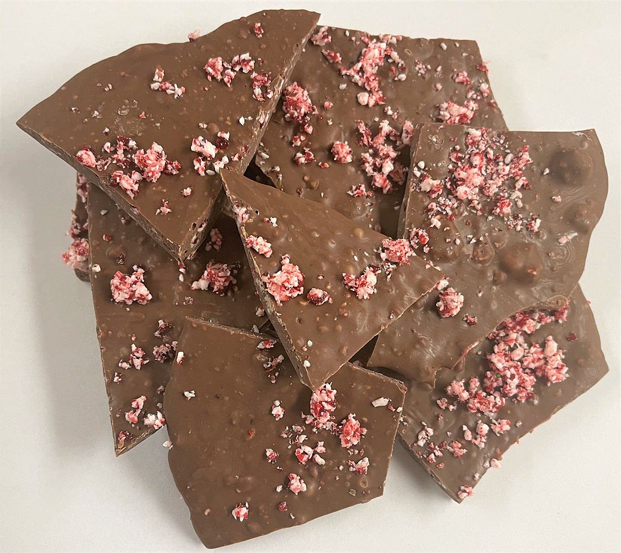 Scott's Cakes Premium Rich Milk Chocolate Peppermint Bark - 8 oz Holiday Gift Box | Christmas Treats, Party Favors & Corporate Gifts