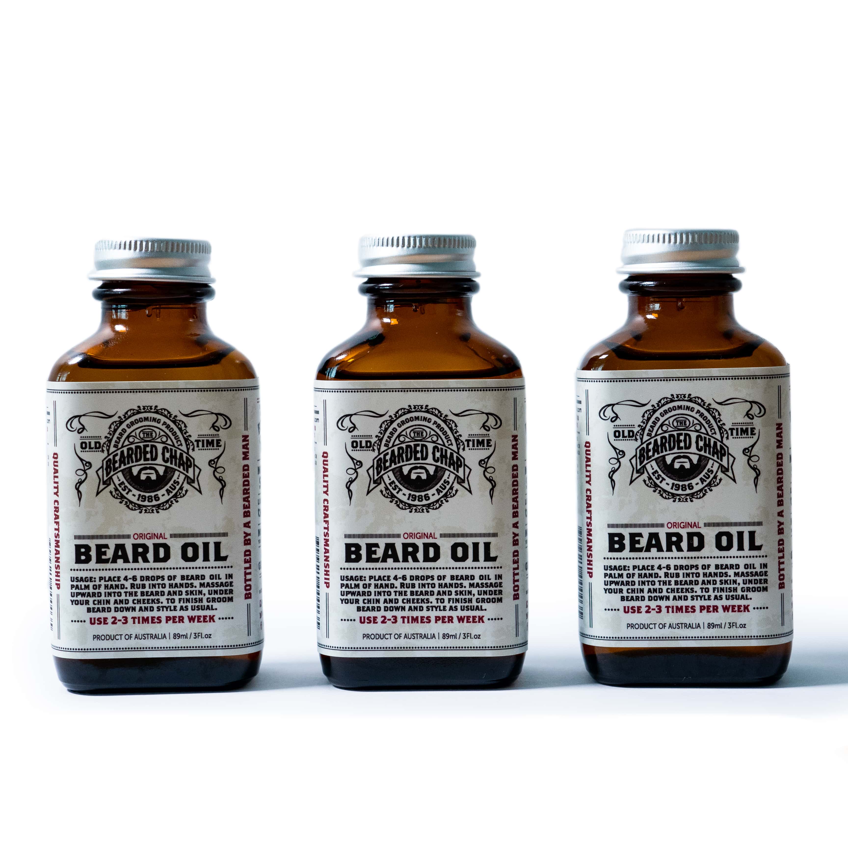 Premium Beard Oil 3 Pack Set - Natural & Organic Conditioning for Men's Facial Hair Growth & Grooming - Perfect for Daily Use, Beard Care Routine & Gift Giving