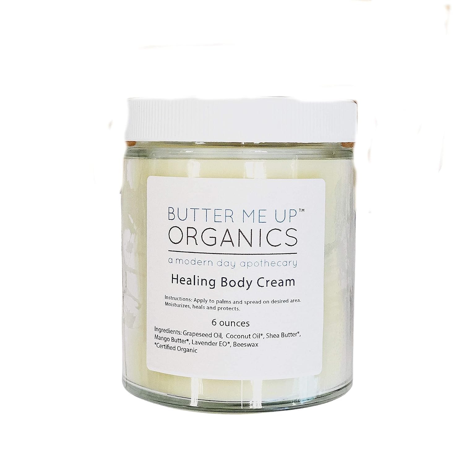 Organic Body Cream for Dry Skin - Hydrating & Nourishing Moisturizer with Shea Butter & Coconut Oil - Perfect for Daily Use & Nighttime Skincare Routine