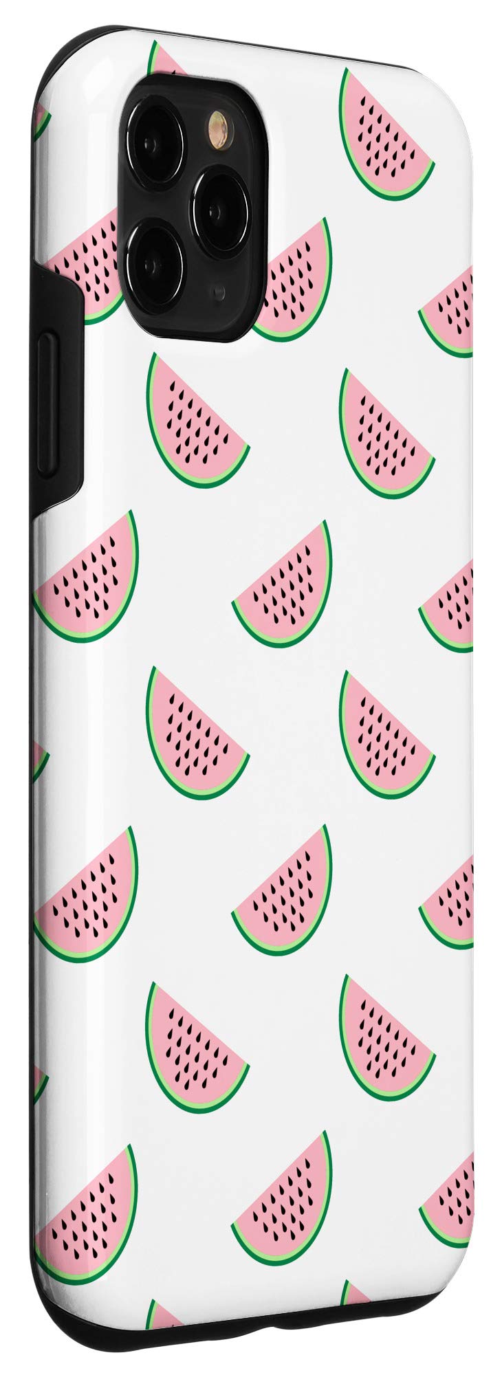 iPhone 11 Pro Max Watermelon Slices Case - Juicy Summer Fruit Design in White, Pink & Green - Perfect for Beach, Pool & Summer Outings