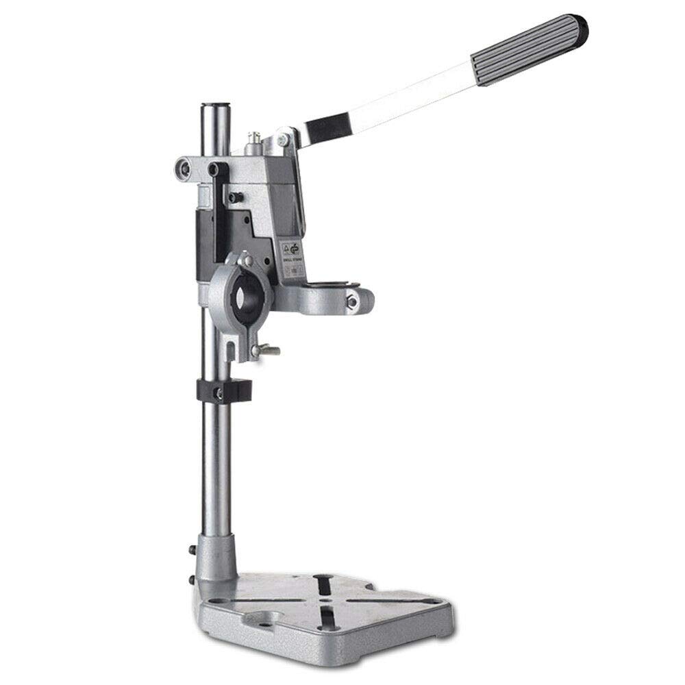 Portable Bench Drill Press Stand - Universal Drill Press Table with Double Mounting Holes & Bench Clamp Support | Perfect for DIY Woodworking, Metalworking, and Home Workshop Repairs