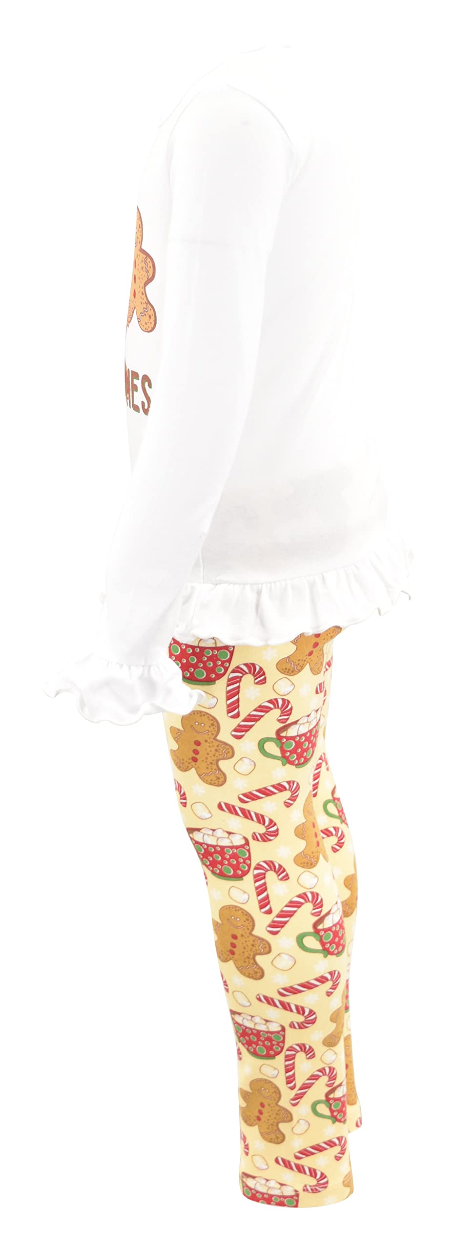 Girls 2-Piece Leggings Outfit with Ruffles - Playtime & Casual Wear