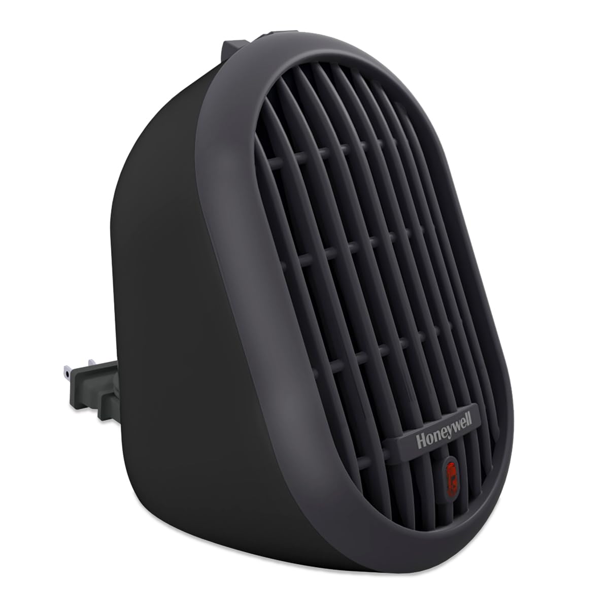 Honeywell HCE100BCD1 HeatBud® Personal Ceramic Heater - Compact Portable Space Heater for Office, Bedroom & Home Use - Black Energy Efficient Electric Heater with Adjustable Thermostat