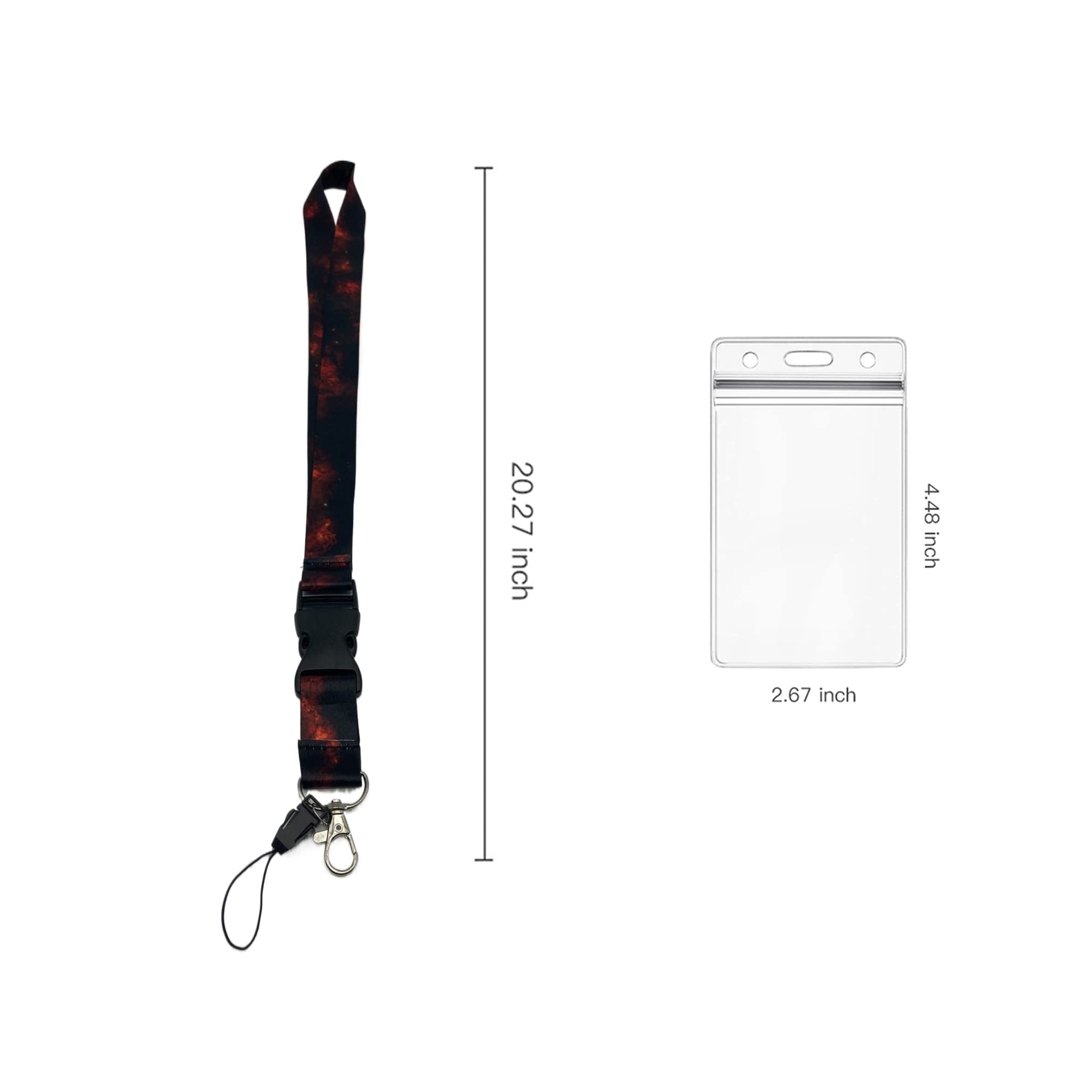 Retractable Breakaway Lanyard for Keys, ID Badges & Phone - for Work, School, Events