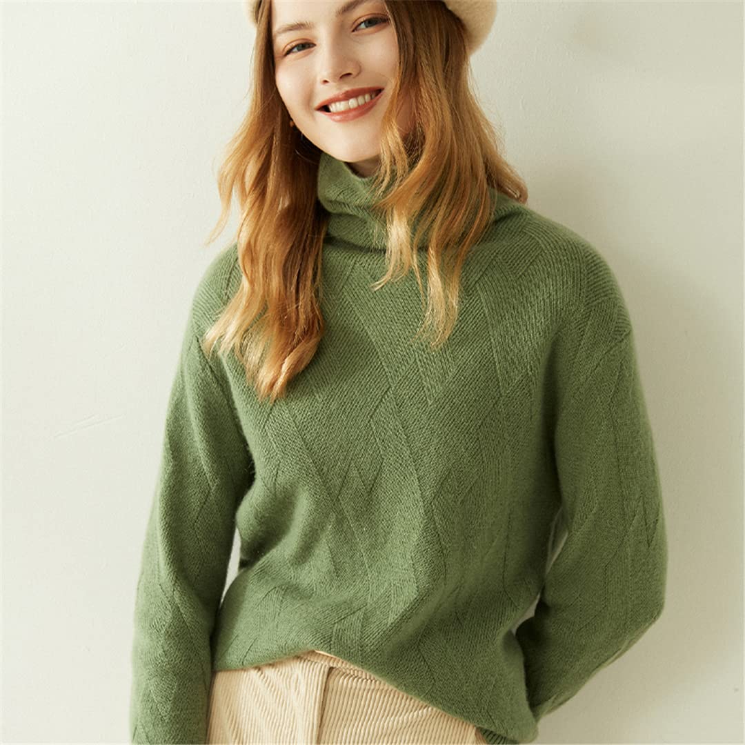 100% Cashmere Women's Turtleneck Sweater - Soft Winter Pullover Knit Jumper | Warm Wool Sweater for Women | Perfect for Autumn & Winter Fashion, Office Wear & Casual Outfits