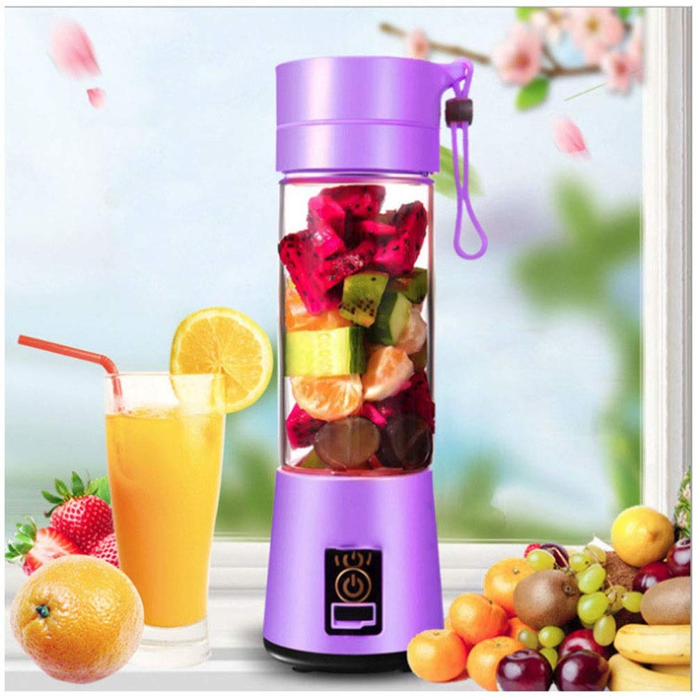 Eummit USB Mini Portable Electric Juicer - Multi-Function Fruit Juice Extractor Cup with Charging (Purple) - Perfect for Travel, Office, Gym & Home Use
