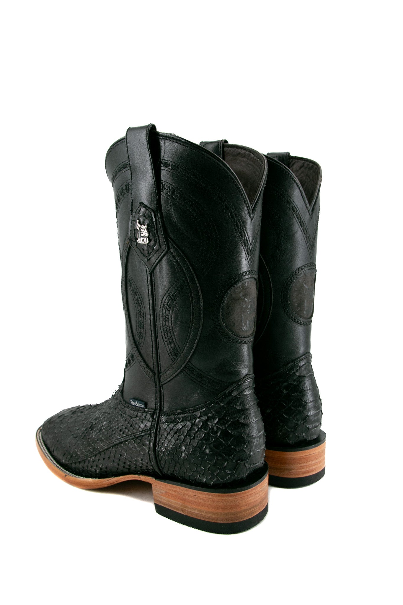 Exotic Python Square Toe Cowboy Boots for Men & Women - Western Style Fashion Boots for Rodeo, Country Music Festivals & Night Out