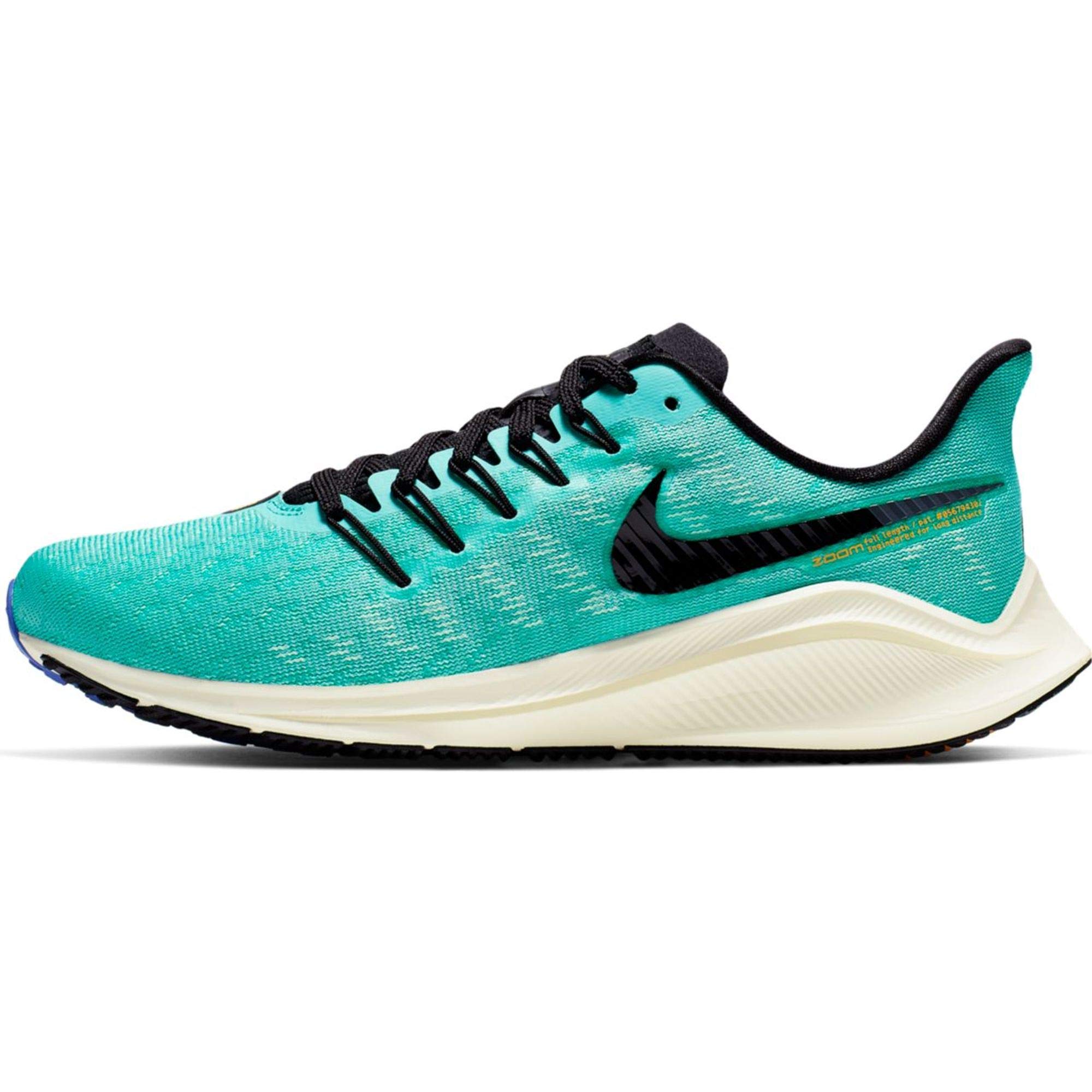 Nike Women's Air Zoom Vomero 14 Running Shoes - Light Blue/Pink (AH7858-301) - Size 5 - Cushioned Road Running Sneakers for Women - Perfect for Long Distance Running & Daily Workouts