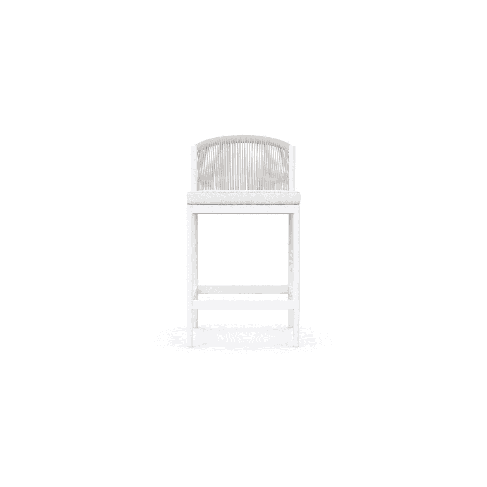 Catalina Outdoor Counter Stool - Weather-Resistant Bar Stool for Patio, Deck, or Poolside - Comfortable & Durable Backless Stool for Outdoor Dining & Entertaining