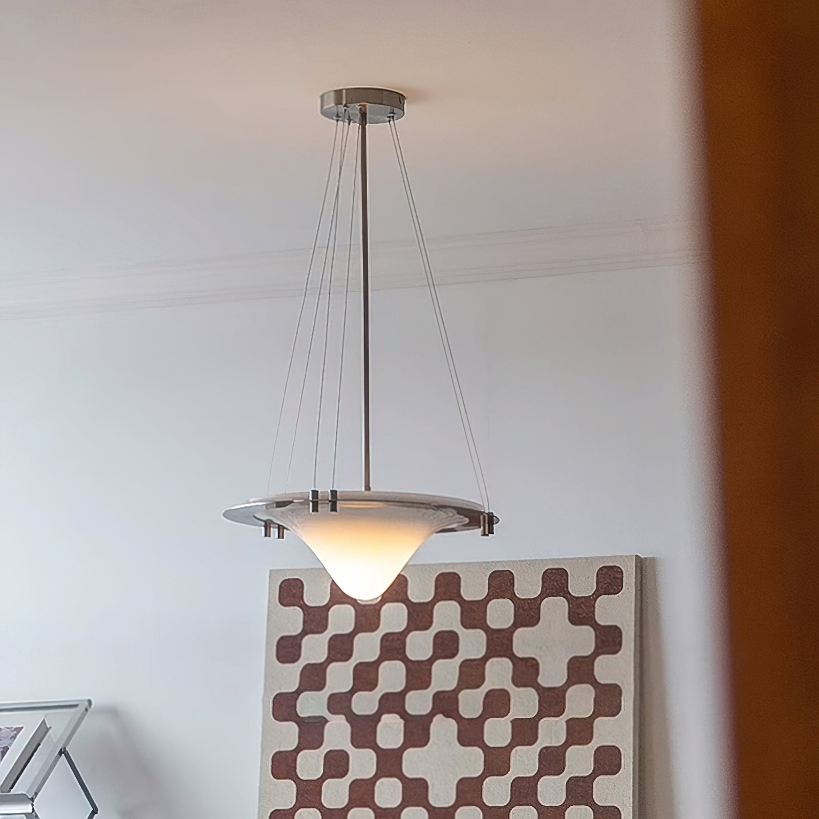 Modern Bento Pendant Light - Handcrafted Japanese Style Hanging Lamp for Dining Room, Kitchen Island, or Bedroom Lighting - Energy Efficient LED Ceiling Light Fixture with Warm White Glow
