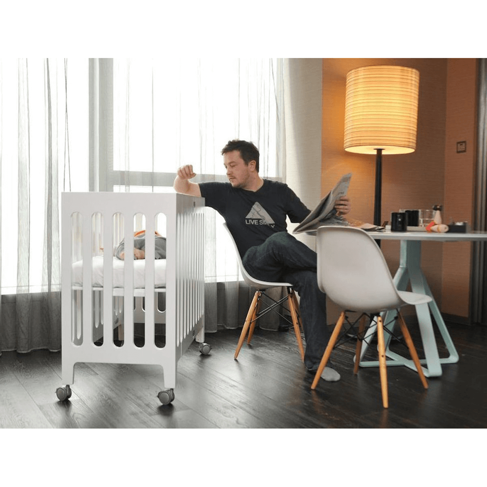 Bloom Baby Alma Mini Crib - Portable Lightweight Baby Crib for Nursery, Travel & Small Spaces | Compact Safe Sleep Solution for Newborns & Toddlers