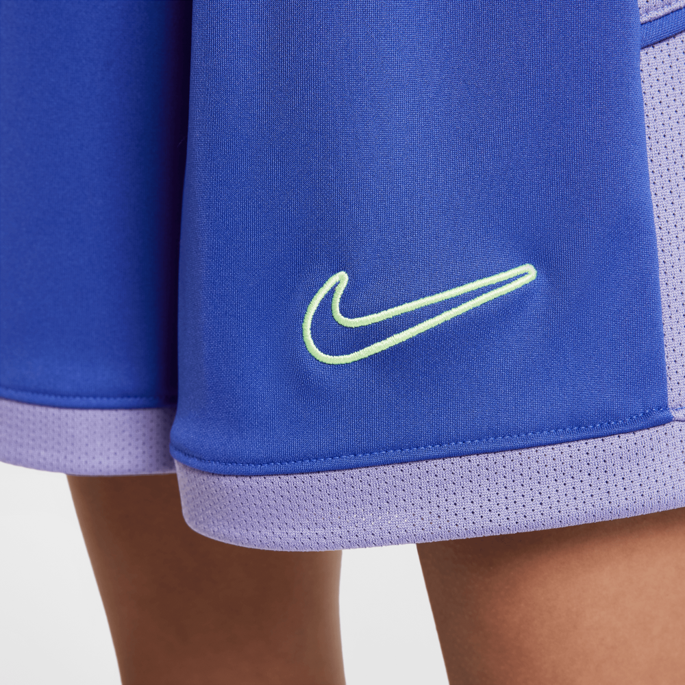 Nike Academy 25 Kids DRI-FIT Football Shorts - Deep Night/Dusty/Volt - Moisture-Wicking Athletic Shorts for Youth Soccer Training & Games