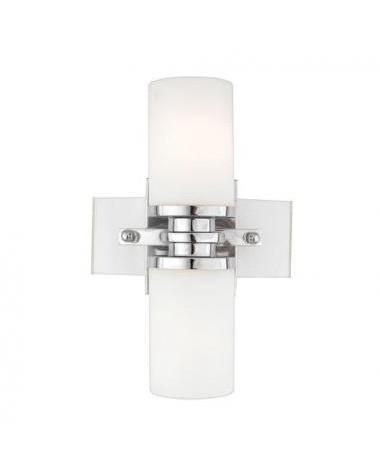 Quoizel HDS1003 Energy Efficient GU24 Fluorescent Wall Sconce - 2 Light Satin Nickel Finish for Bedroom, Hallway & Living Room Lighting