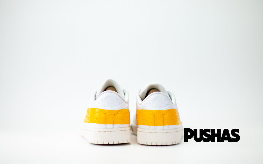 Air Jordan 1 Centre Court 'University Gold' Basketball Shoes - Retro High Top Sneakers for Men & Women - Perfect for Streetwear, Basketball Games & Casual Fashion