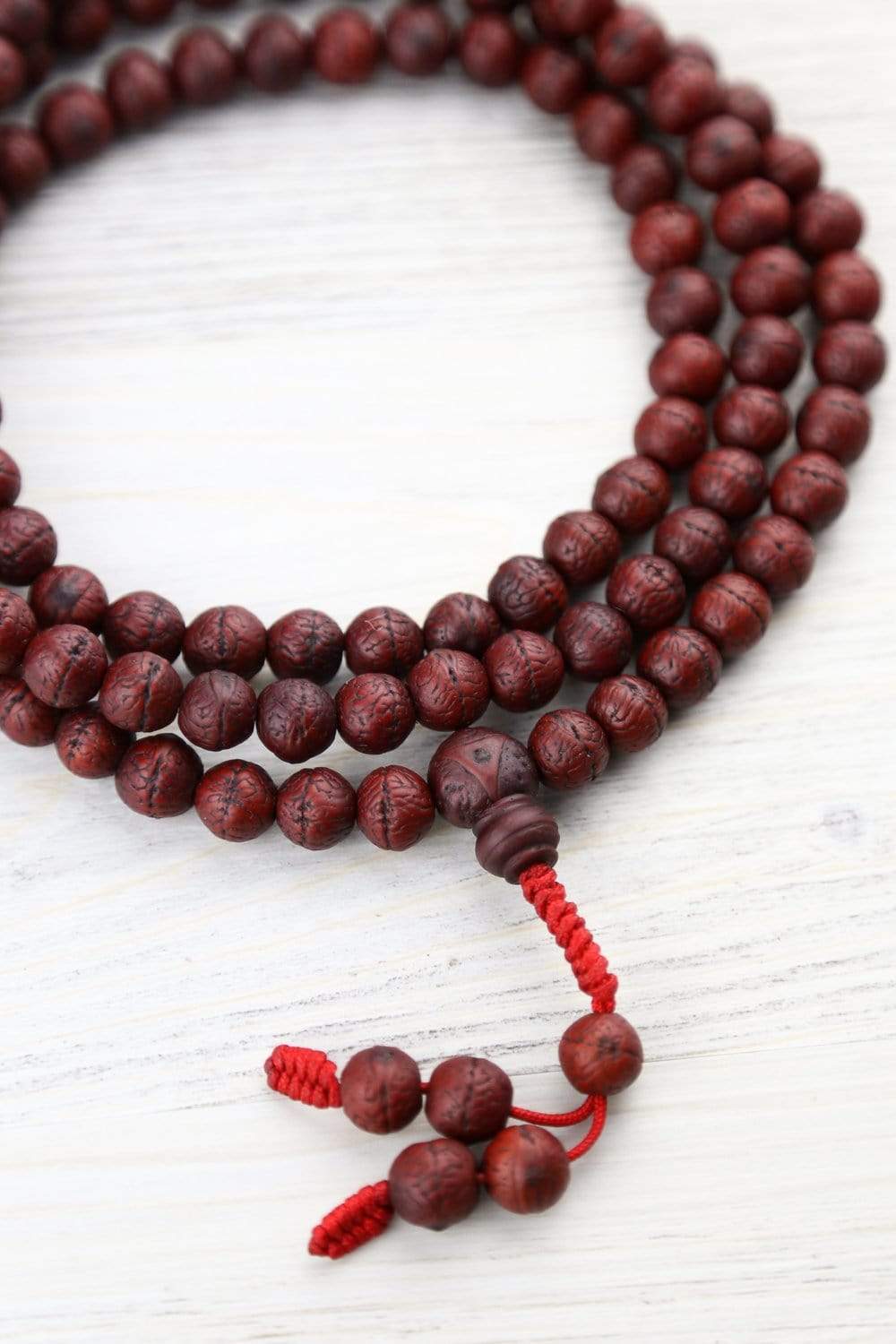 Authentic 108 Beads Bodhi Seed Mala Prayer Necklace for Meditation, Yoga, Mindfulness & Spiritual Healing - Buddhist Prayer Beads for Stress Relief & Positive Energy