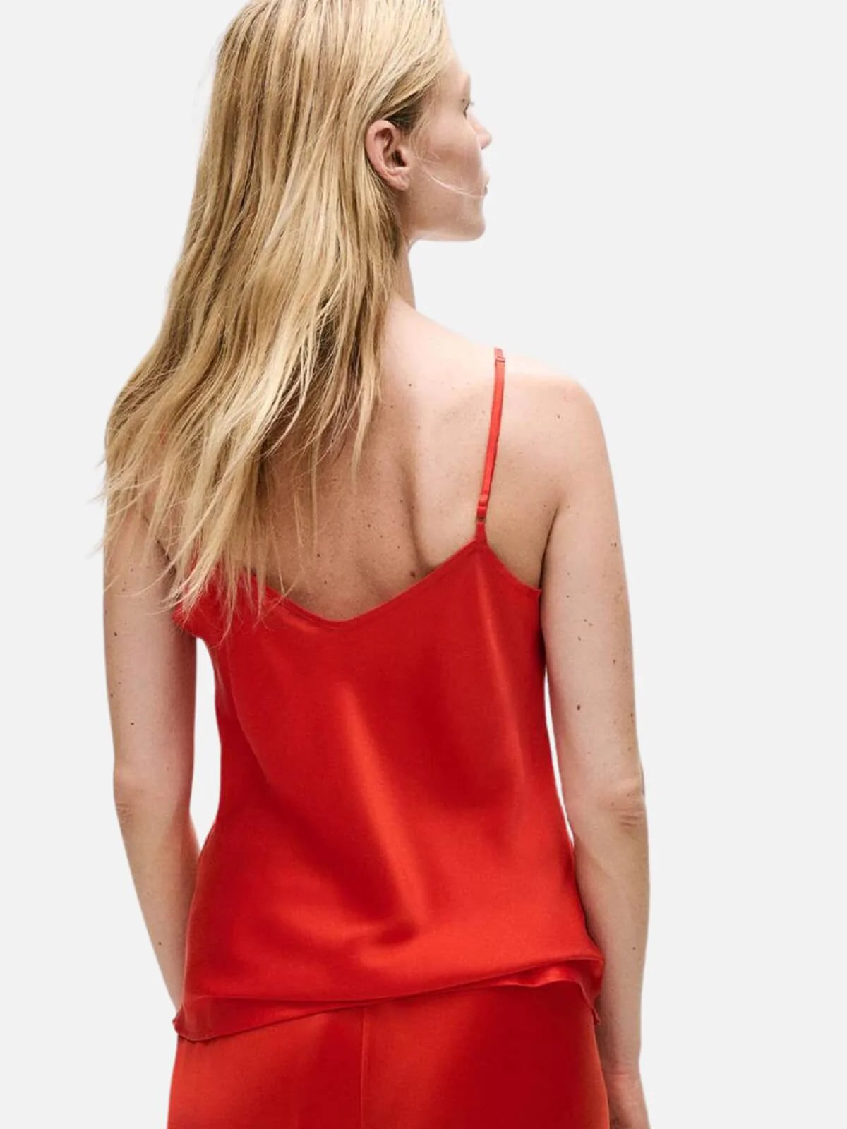 BIAS CUT CAMI TOP - Flowy Women's Tank Top in Geranium Pink | Perfect for Summer Outfits, Beach Wear & Casual Style