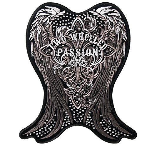 Hot Leathers Cross De Lis Patch - Vintage Embroidered Iron-On Patch for Jackets, Vests & Bags - Perfect for Bikers, Motorcycle Gear & DIY Fashion Customization