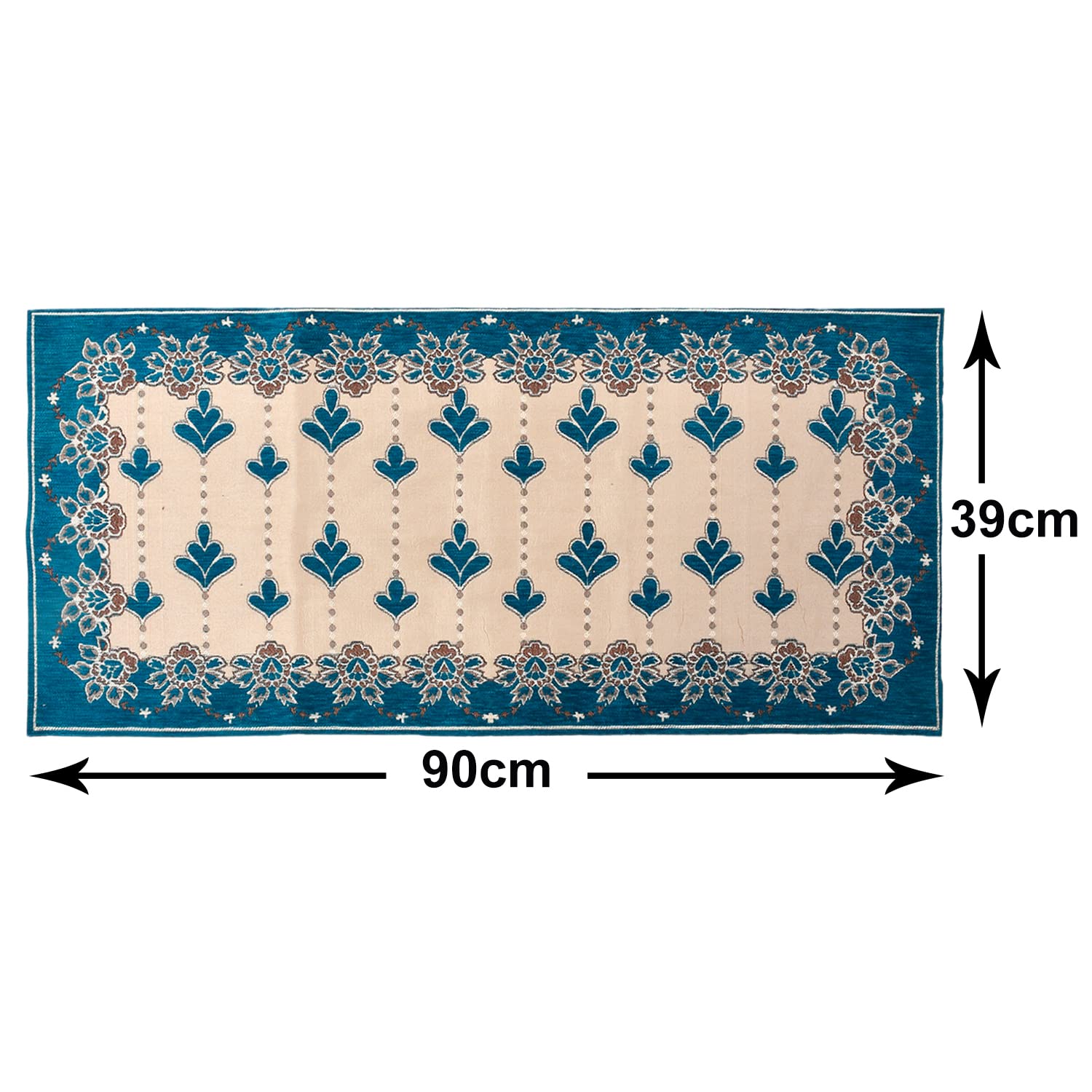 Kuber Industries Floral Print Cotton Table Runner - 18x72 Inches, Green, for Dining Table, Wedding Decor, Centerpiece, Dinner Parties & Everyday Use | Machine Washable & Wrinkle-Resistant | Perfect for Home, Restaurant & Event Decor