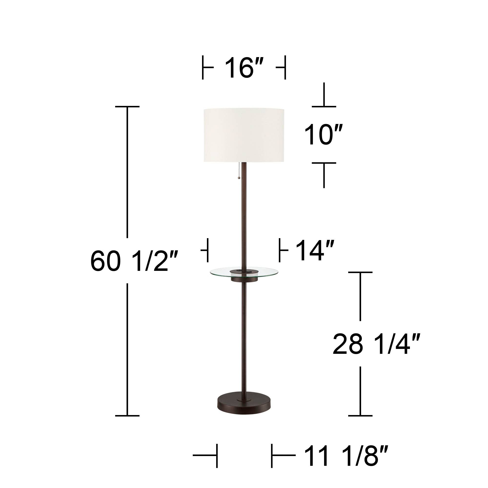 360 Lighting Caper Modern Floor Lamps - Set of 2, 60.5