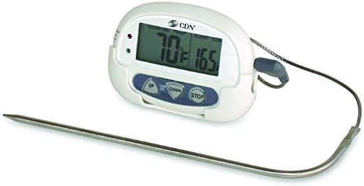 Digital Meat Thermometer with Instant Read - Accurate Cooking Probe for Grilling, BBQ, Baking & Kitchen Use - Perfect for Steak, Turkey, Chicken & More