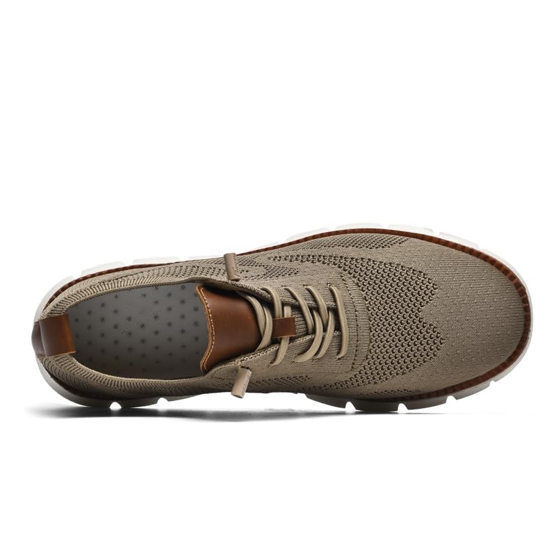 Breeze Men's Oxford Lace-Up Shoes - Lightweight Casual & Comfortable Dress Shoes for Walking | Perfect for Office, Travel & Everyday Wear