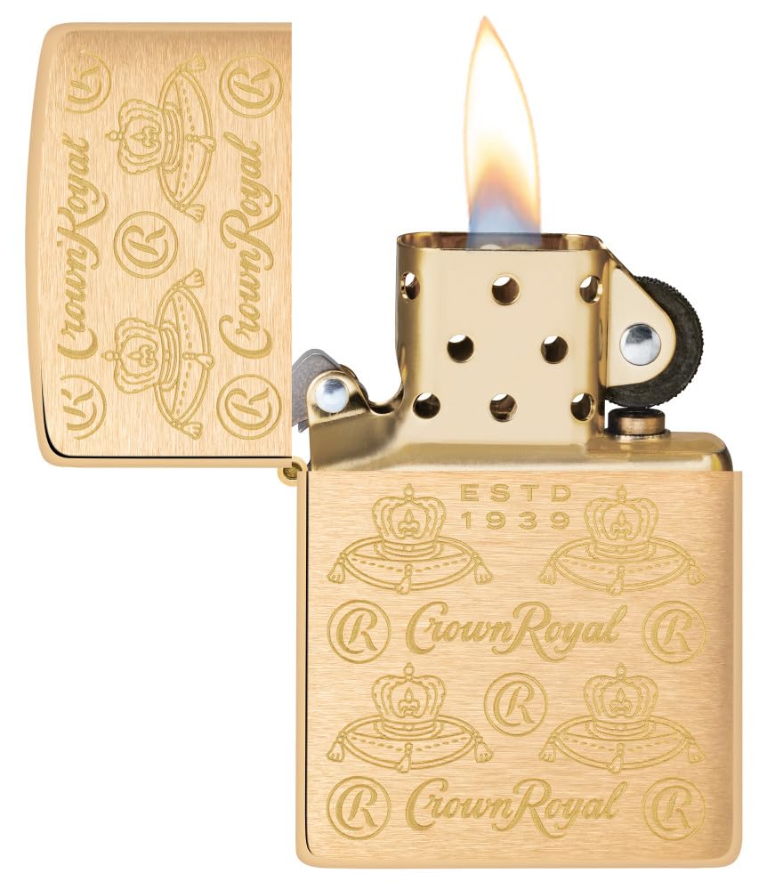 Zippo Crown Royal Collectible Lighters - Windproof & Refillable for Outdoor Adventures, Camping, and Everyday Carry